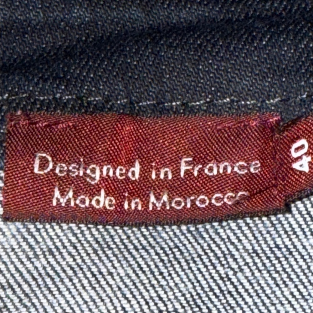Comptoir des Cotonniers Denim Overall Jumper/ Skirt SZ Medium - Picture 9 of 10
